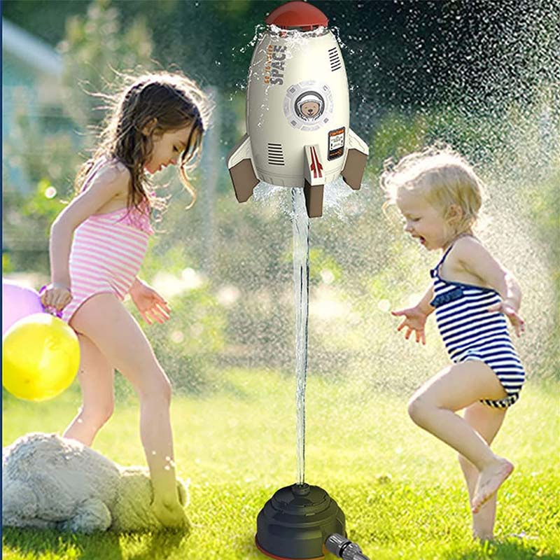 Rocket Launcher Water Sprinkler Toy Fun Outdoor Summer Gadget for Kids