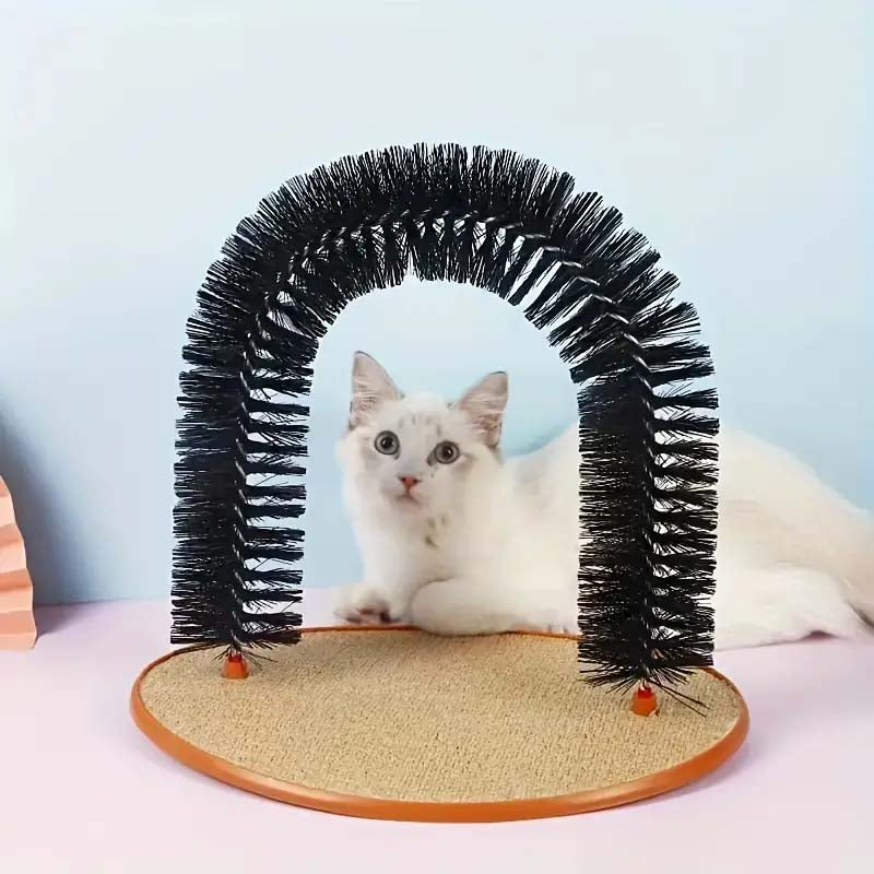 Cat Self-Groomer and Massager Arch - Easy Grooming & Massage for Cats