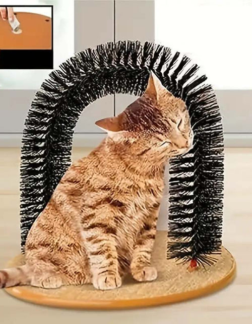 Load image into Gallery viewer, Cat Self-Groomer and Massager Arch - Easy Grooming &amp; Massage for Cats
