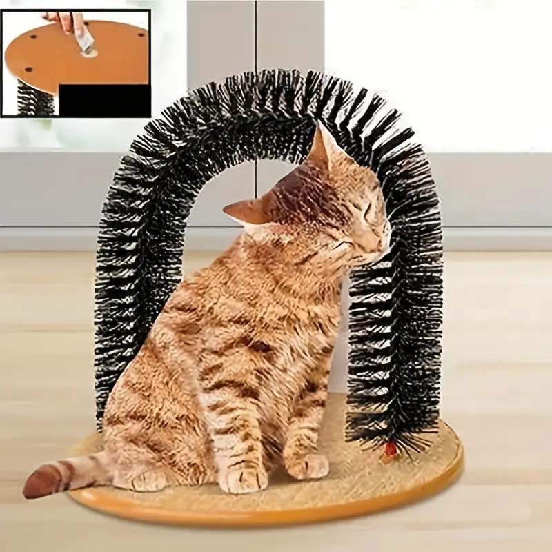 Cat Self-Groomer and Massager Arch - Easy Grooming & Massage for Cats