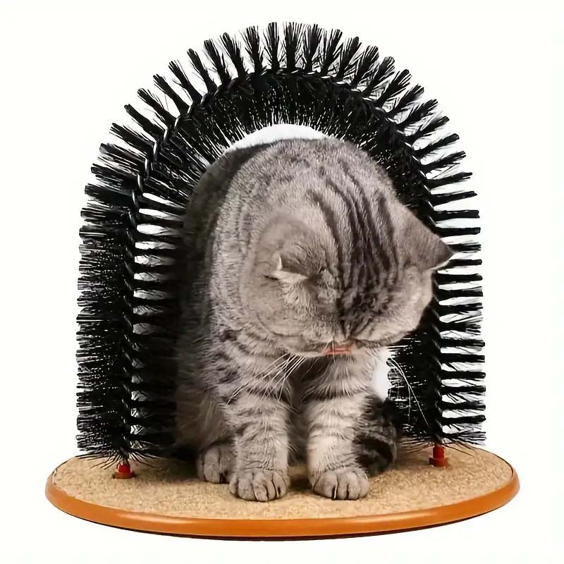 Cat Self-Groomer and Massager Arch - Easy Grooming & Massage for Cats