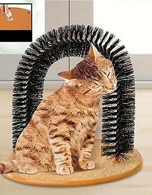 Load image into Gallery viewer, Cat Self-Groomer and Massager Arch - Easy Grooming &amp; Massage for Cats
