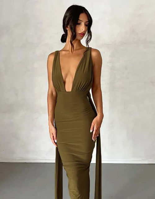 Load image into Gallery viewer, 2024 V-Neck Backless Sexy Dress for Women
