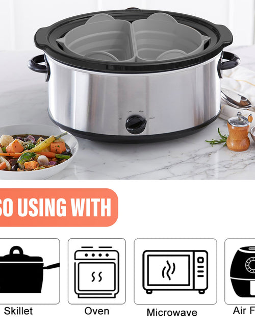 Load image into Gallery viewer, Silicone Slow Cooker Divider Liner - Reusable, Leakproof, Dishwasher Safe Zydropshipping
