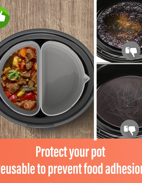 Load image into Gallery viewer, Silicone Slow Cooker Divider Liner - Reusable, Leakproof, Dishwasher Safe Zydropshipping
