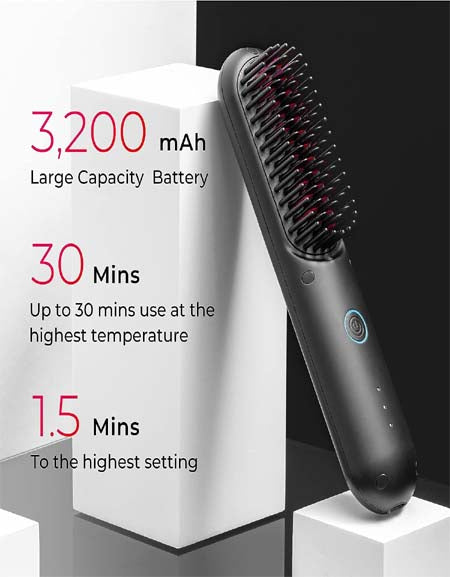 Load image into Gallery viewer, Sleek &amp; Smooth: Unlock Effortless Styling with Our Hair Straightener Brush Zydropshipping
