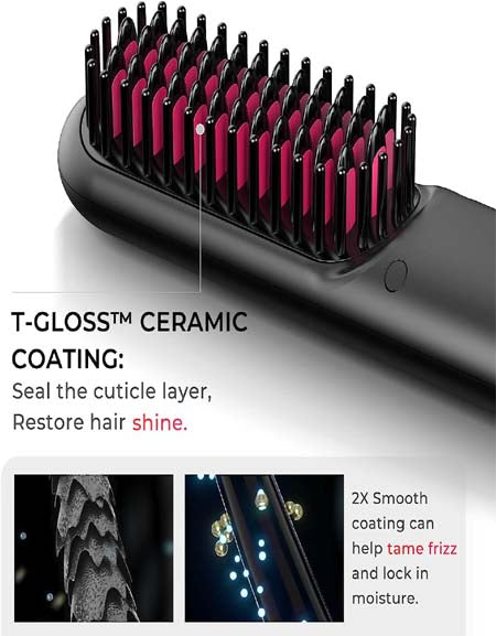 Load image into Gallery viewer, Sleek &amp; Smooth: Unlock Effortless Styling with Our Hair Straightener Brush Zydropshipping
