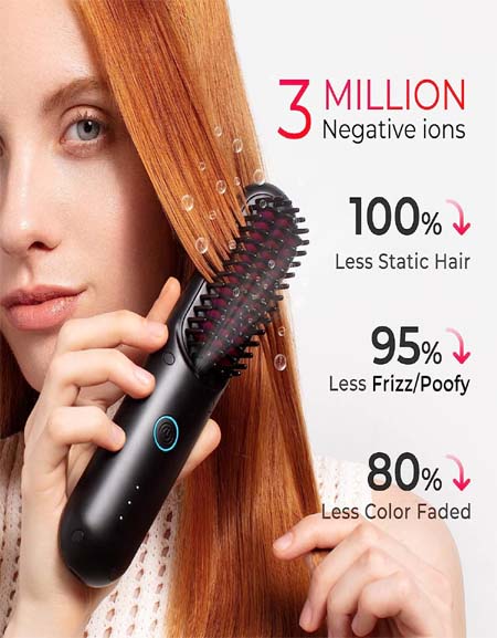 Load image into Gallery viewer, Sleek &amp; Smooth: Unlock Effortless Styling with Our Hair Straightener Brush Zydropshipping
