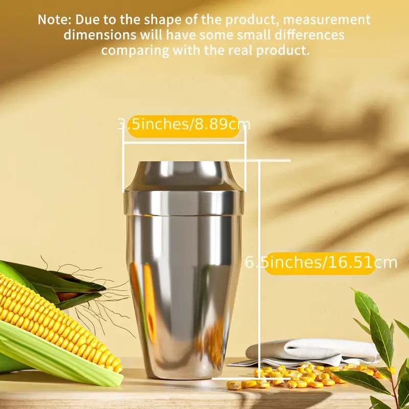 Stainless Steel Corn Stripper Peeler with Cup and Serrated Blade