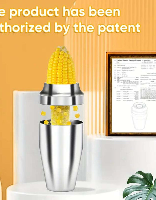 Load image into Gallery viewer, Stainless Steel Corn Stripper Peeler with Cup and Serrated Blade
