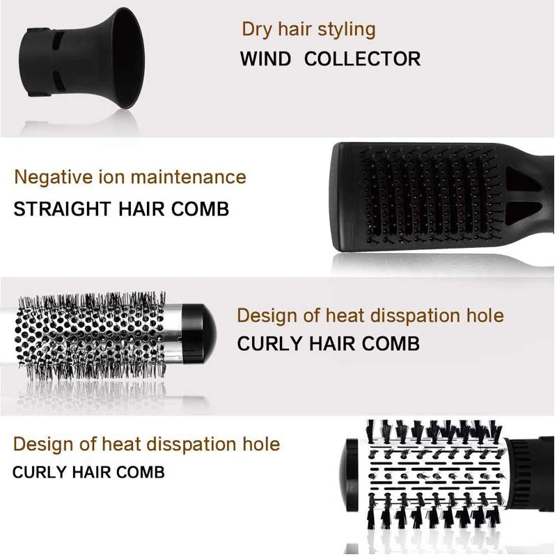 Multifunctional straight hair comb