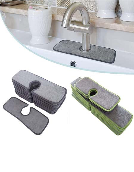 Load image into Gallery viewer, Microfiber Sink Splash Guard &amp; Drying Towel with Faucet Drainage Shelf
