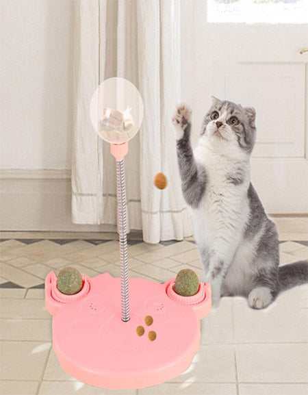 Load image into Gallery viewer, Toy Training Exercise Pink and Catnip Ball Zydropshipping
