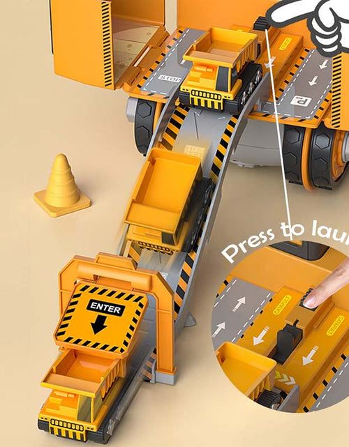 Load image into Gallery viewer, Kids Construction Vehicle Set: Crane Excavator Bulldozer Forklift
