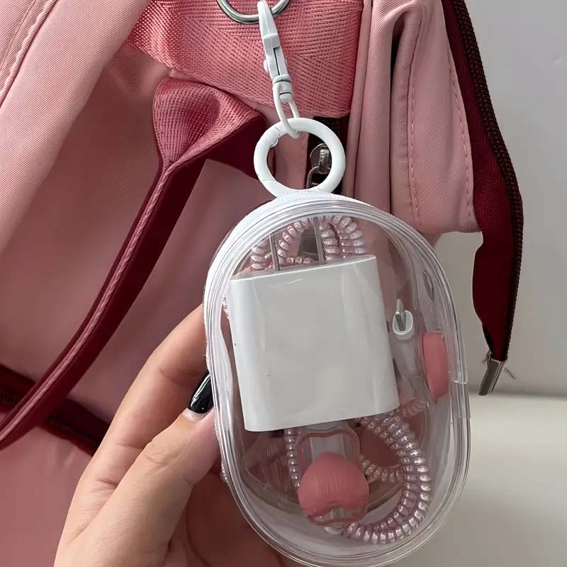 Mini Portable Transparent Cable Organizer Box