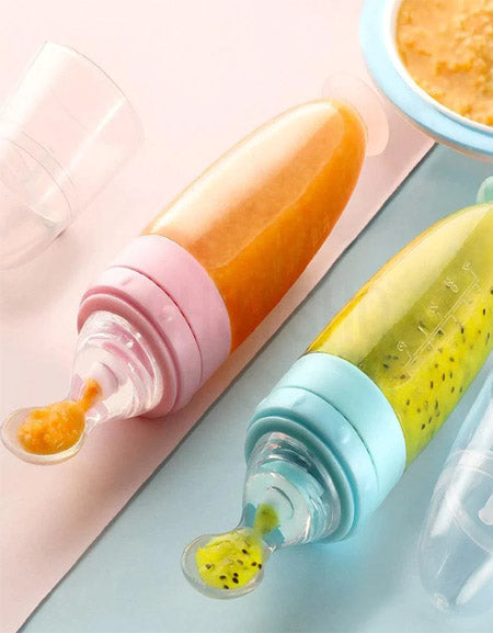 Load image into Gallery viewer, Ultimate Baby Feeder Spoon - Anti-Drop, Squeeze, Sucker Cups. Zydropshipping
