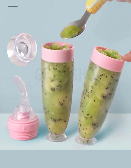 Load image into Gallery viewer, Ultimate Baby Feeder Spoon - Anti-Drop, Squeeze, Sucker Cups. Zydropshipping
