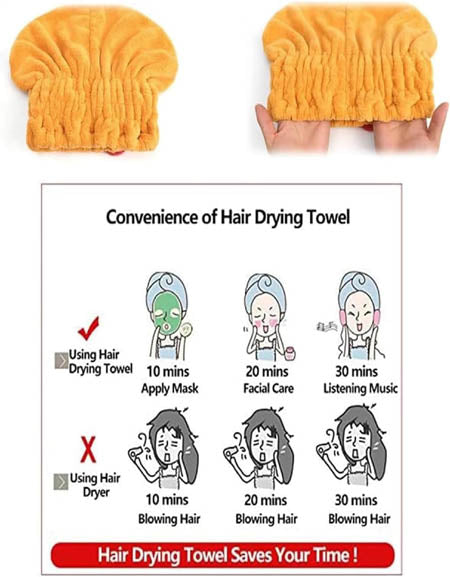 Ultra-Absorbent Hair Towel: Quick-Dry Comfort for Effortless Hair Care Zydropshipping