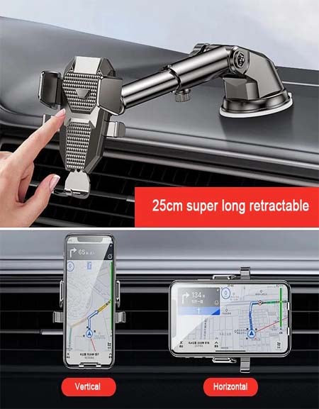 Universal Sucker Car Phone Holder: 360-Degree Rotation Zydropshipping