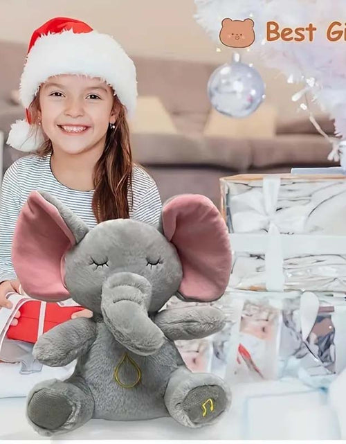 Load image into Gallery viewer, Breathing Elephant Plush Toy - Musical &amp; Light-Up Snuggle for Babies
