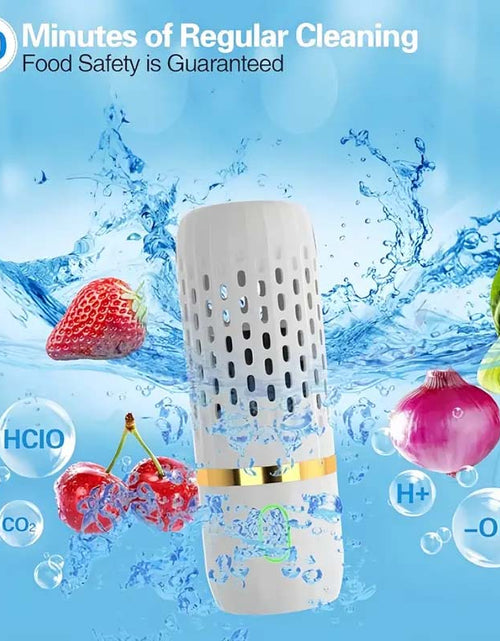 Load image into Gallery viewer, Fruit &amp; Vegetable Cleaning Machine – Food Purifier Device (White)
