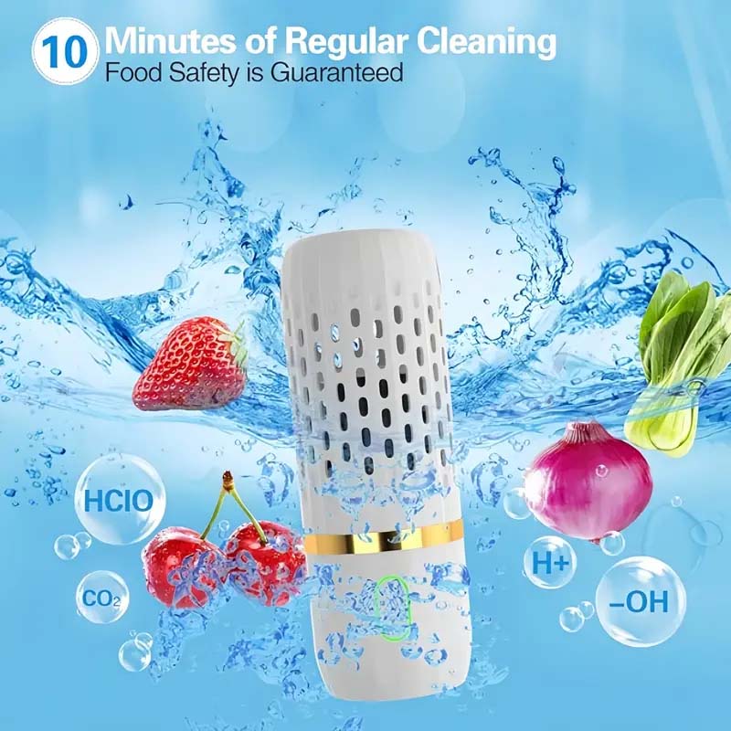 Fruit & Vegetable Cleaning Machine – Food Purifier Device (White)