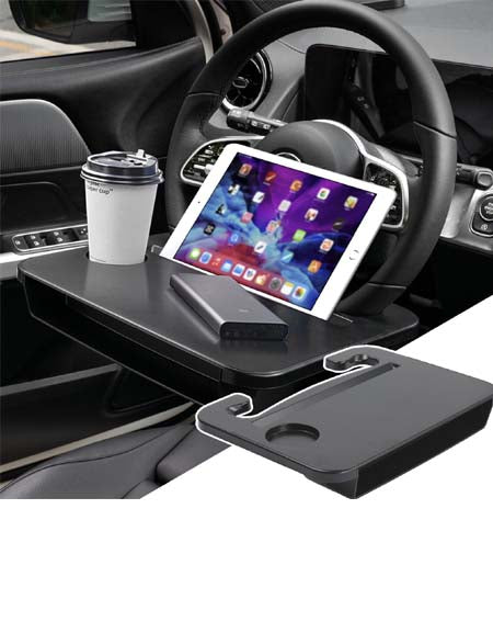 Load image into Gallery viewer, DriveSmart Steering Wheel Tray Table: Enhance Your On-the-Go Workspace
