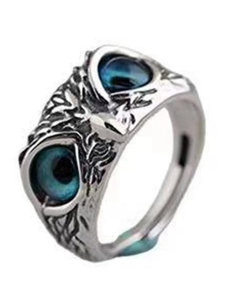 Load image into Gallery viewer, Wisdom&#39;s Emblem: Sterling Silver Owl Ring Zydropshipping
