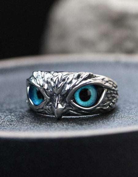 Load image into Gallery viewer, Wisdom&#39;s Emblem: Sterling Silver Owl Ring Zydropshipping
