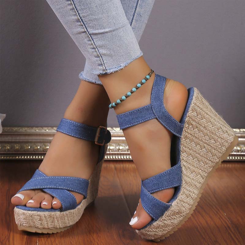 Women's shoes fashion retro summer high heels