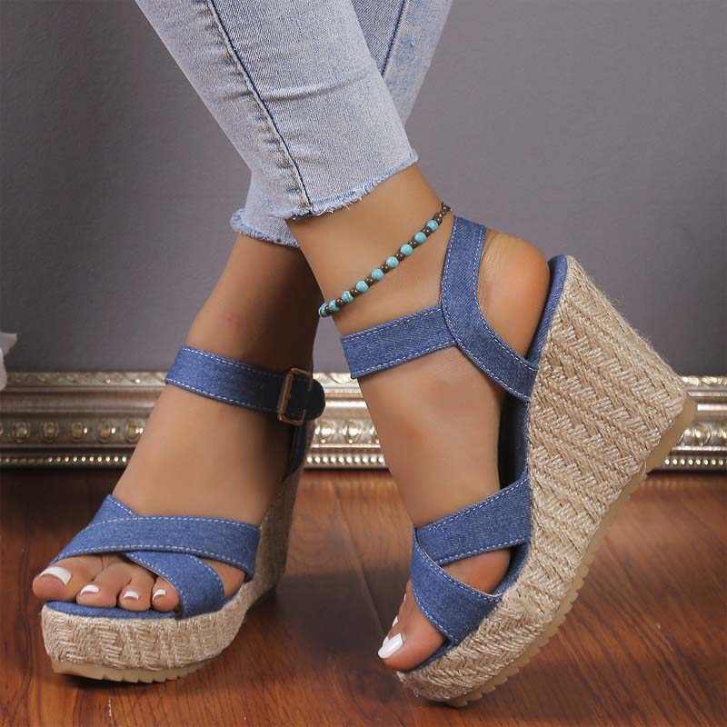 Women's shoes fashion retro summer high heels