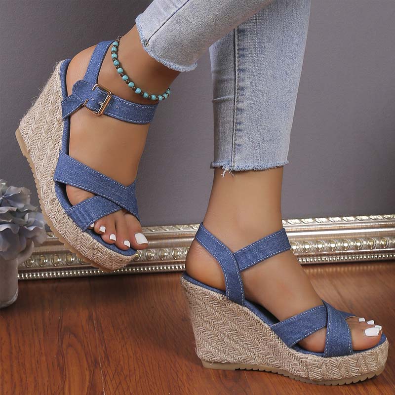 Women's shoes fashion retro summer high heels