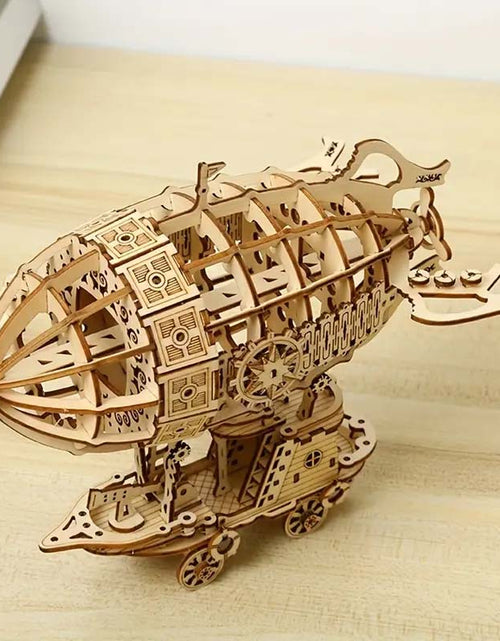 Load image into Gallery viewer, 3D Wooden Airship Puzzle - Mechanical Model Kit
