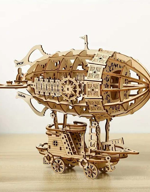 Load image into Gallery viewer, 3D Wooden Airship Puzzle - Mechanical Model Kit
