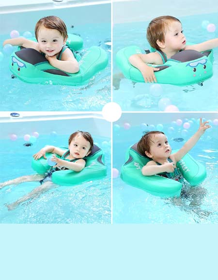 Adium Non-Baby Float: Innovative Infant Lying Swimming Ring for 0-3 Months Pool Swim Training