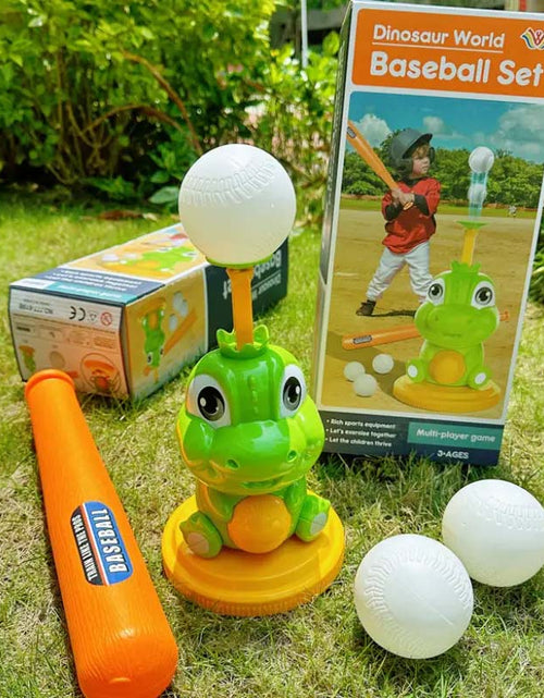 Load image into Gallery viewer, Cartoon Dinosaur Baseball Set for Kids - Perfect for Indoor &amp; Outdoor Fun
