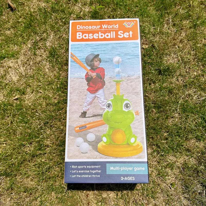 Cartoon Dinosaur Baseball Set for Kids - Perfect for Indoor & Outdoor Fun