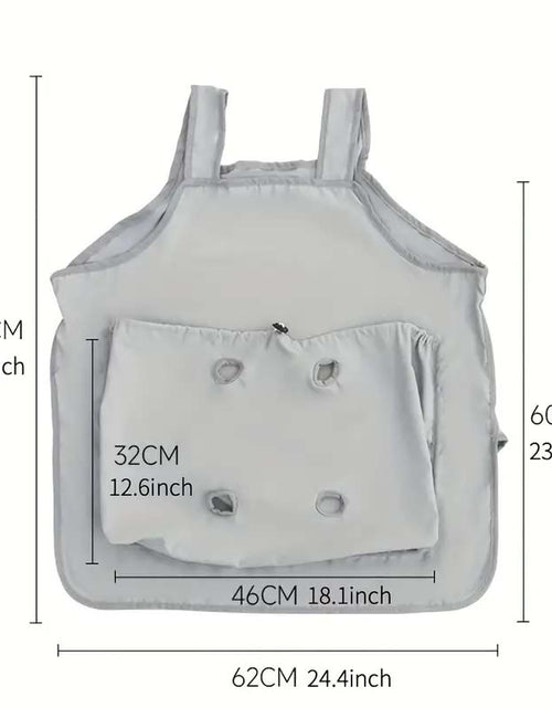 Load image into Gallery viewer, Breathable Cotton Cat Grooming Apron – 4-Hole Carrier Pouch
