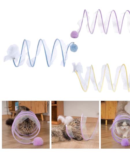 Load image into Gallery viewer, Feline FunZone Tunnel: Purr-fect Playtime Paradise for Your Cat
