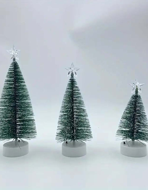 Load image into Gallery viewer, 3-Piece LED Copper Wire Christmas Tree Set - Large, Medium, Small
