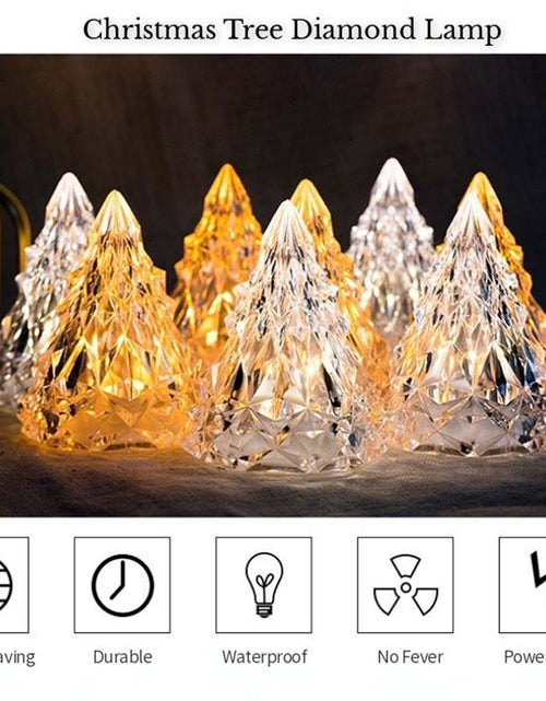 Load image into Gallery viewer, Christmas Tree Iceberg Diamond Crystal Lights - Yellow
