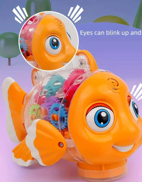 Load image into Gallery viewer, Interactive Clownfish Swing Toy – Light &amp; Music, Educational Gift
