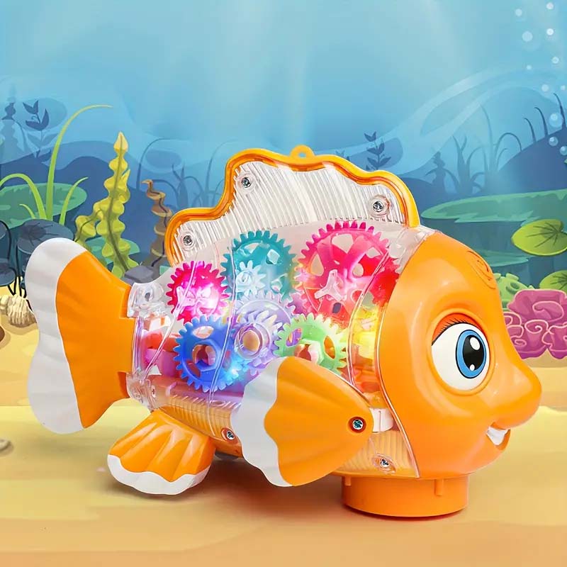 Interactive Clownfish Swing Toy – Light & Music, Educational Gift