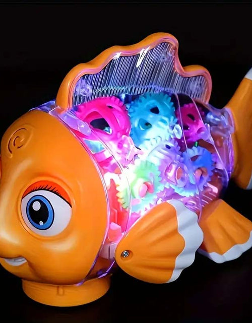 Load image into Gallery viewer, Interactive Clownfish Swing Toy – Light &amp; Music, Educational Gift
