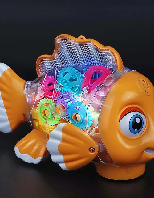 Load image into Gallery viewer, Interactive Clownfish Swing Toy – Light &amp; Music, Educational Gift
