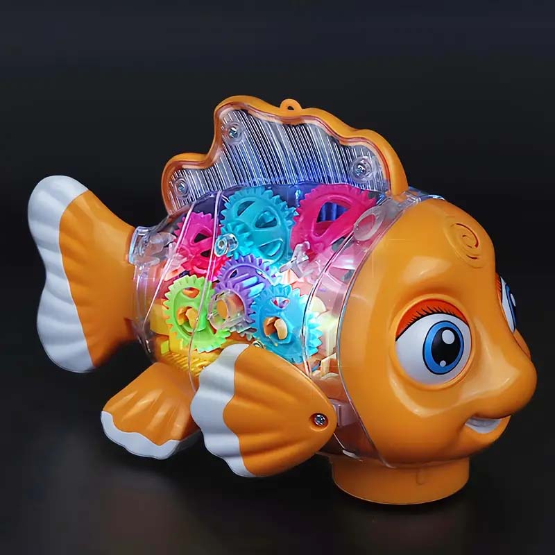 Interactive Clownfish Swing Toy – Light & Music, Educational Gift