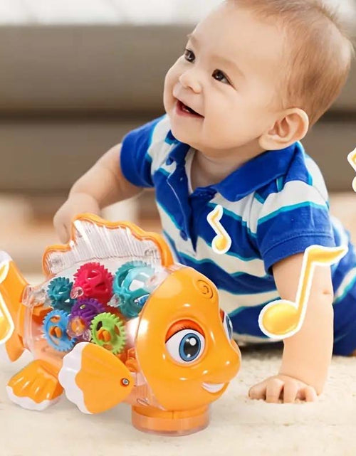 Load image into Gallery viewer, Interactive Clownfish Swing Toy – Light &amp; Music, Educational Gift
