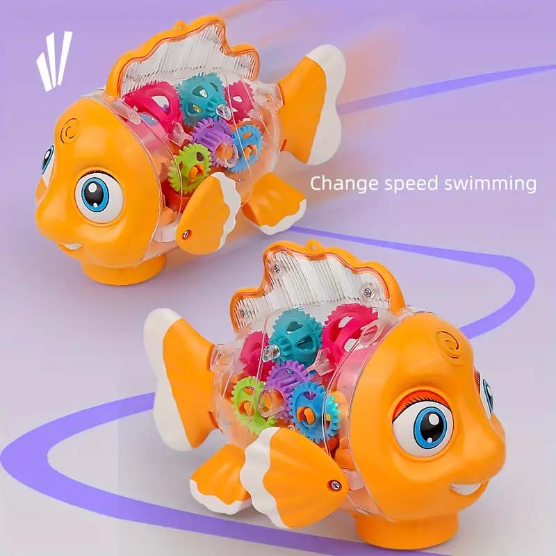 Interactive Clownfish Swing Toy – Light & Music, Educational Gift