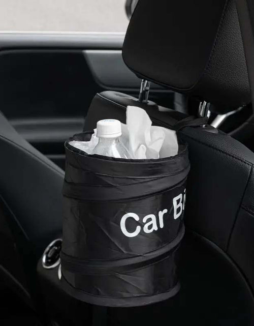 Load image into Gallery viewer, Collapsible Leak-Proof Car Trash Can – Black Waste Bin &amp; Cooler Bag
