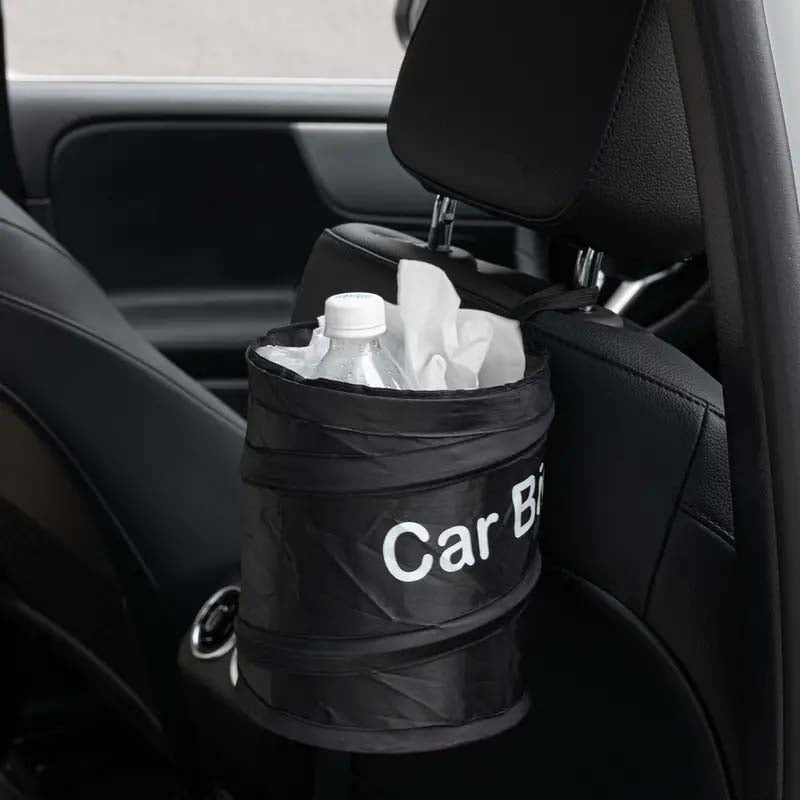 Collapsible Leak-Proof Car Trash Can – Black Waste Bin & Cooler Bag